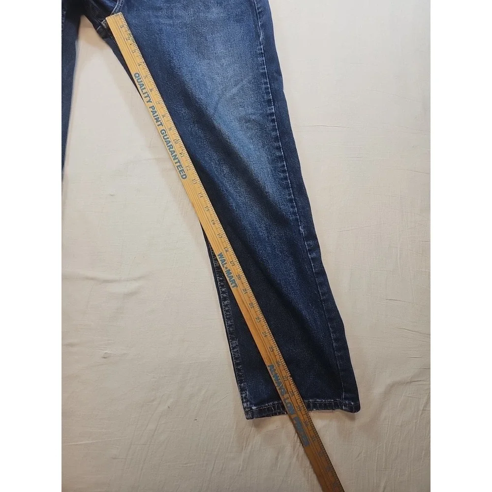 Levis 505 Jeans Mens 36x30 Blue Denim Straight Leg Medium Wash Classic Fit